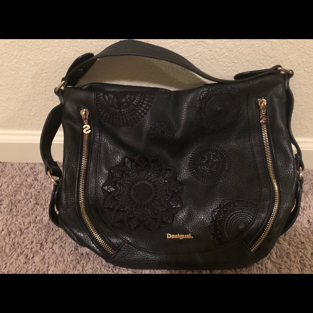 Leather Desigual Handbag